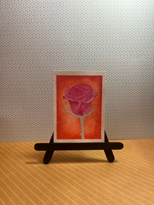 Pride Flower (Lesbian) aceo art card thumbnail 1