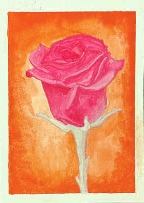 Pride Flower (Lesbian) aceo art card thumbnail 2