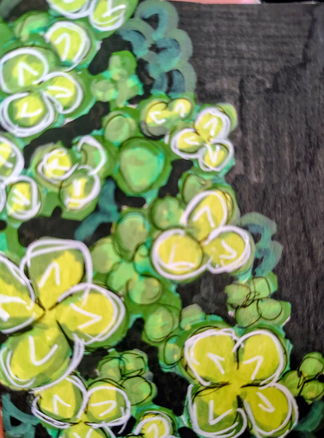 Clover aceo ninthhouseoracle aceo art card