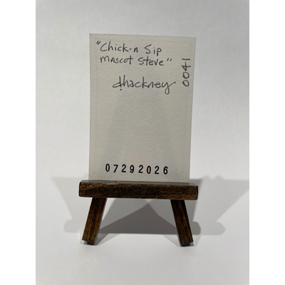 Chick-n Sip Mascot Steve aceo art card thumbnail 3