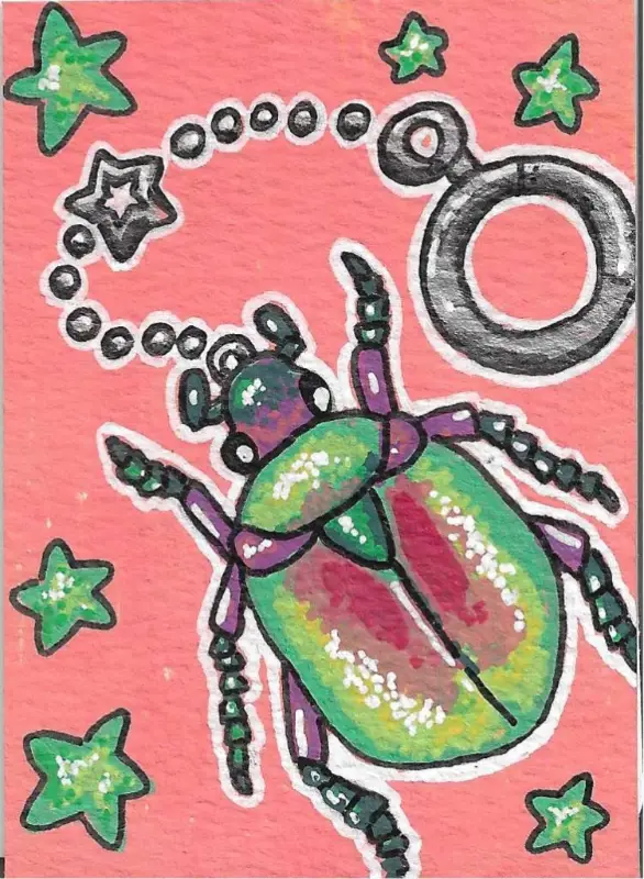 Protaetia Cuprea aceo art card