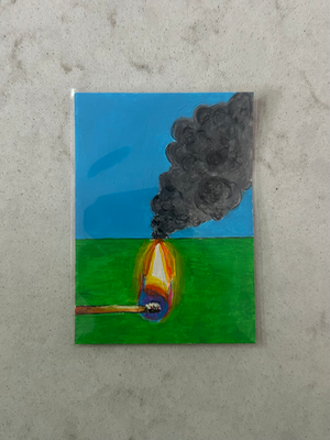 Smoke on the Horizon aceo art card thumbnail 1