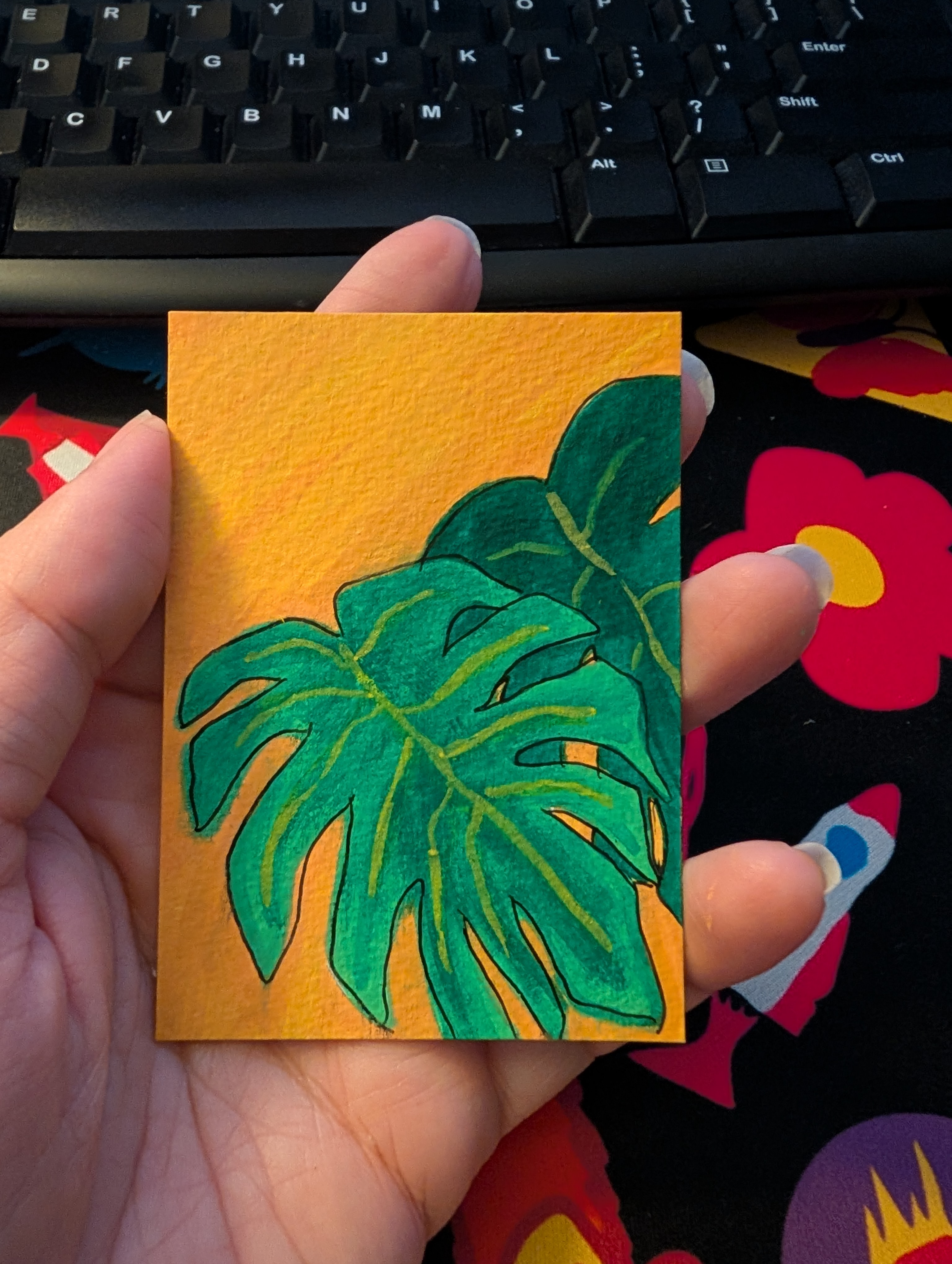 Monsteras aceo art card