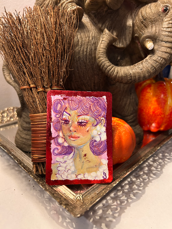 Bloody valentine aceo art card