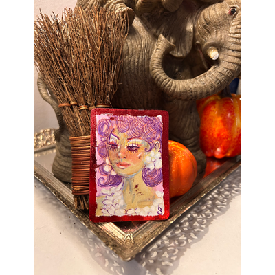 Bloody valentine aceo art card thumbnail 1