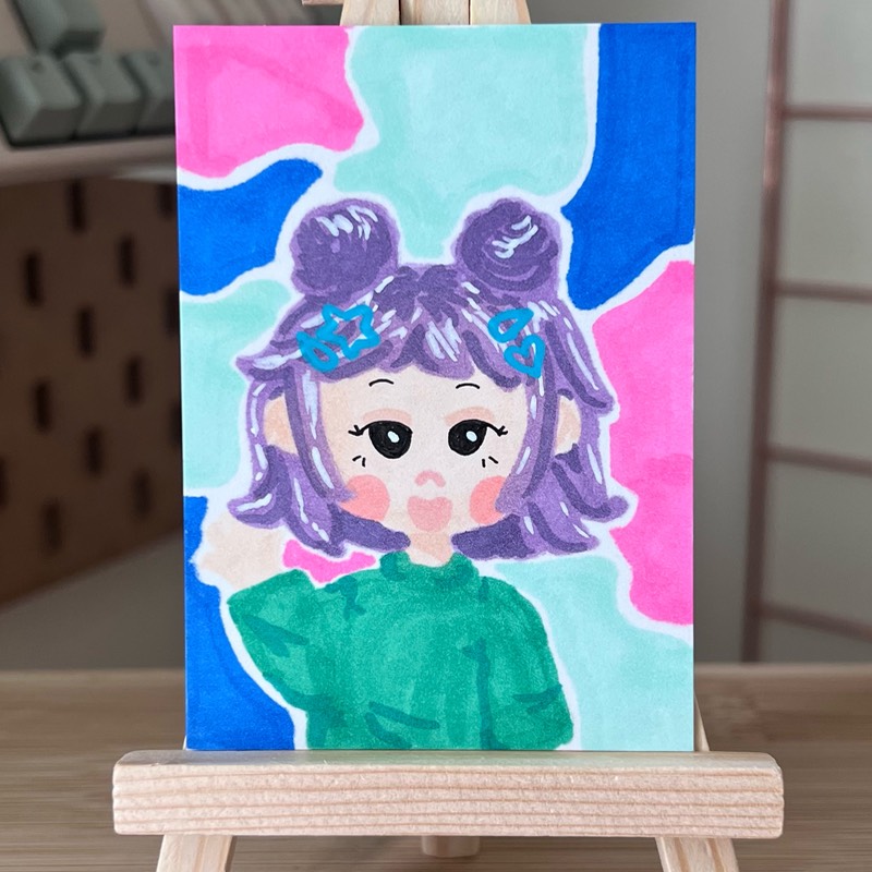 Hey aceo art card