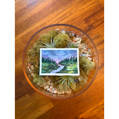 River Nocturne aceo art card thumbnail 1