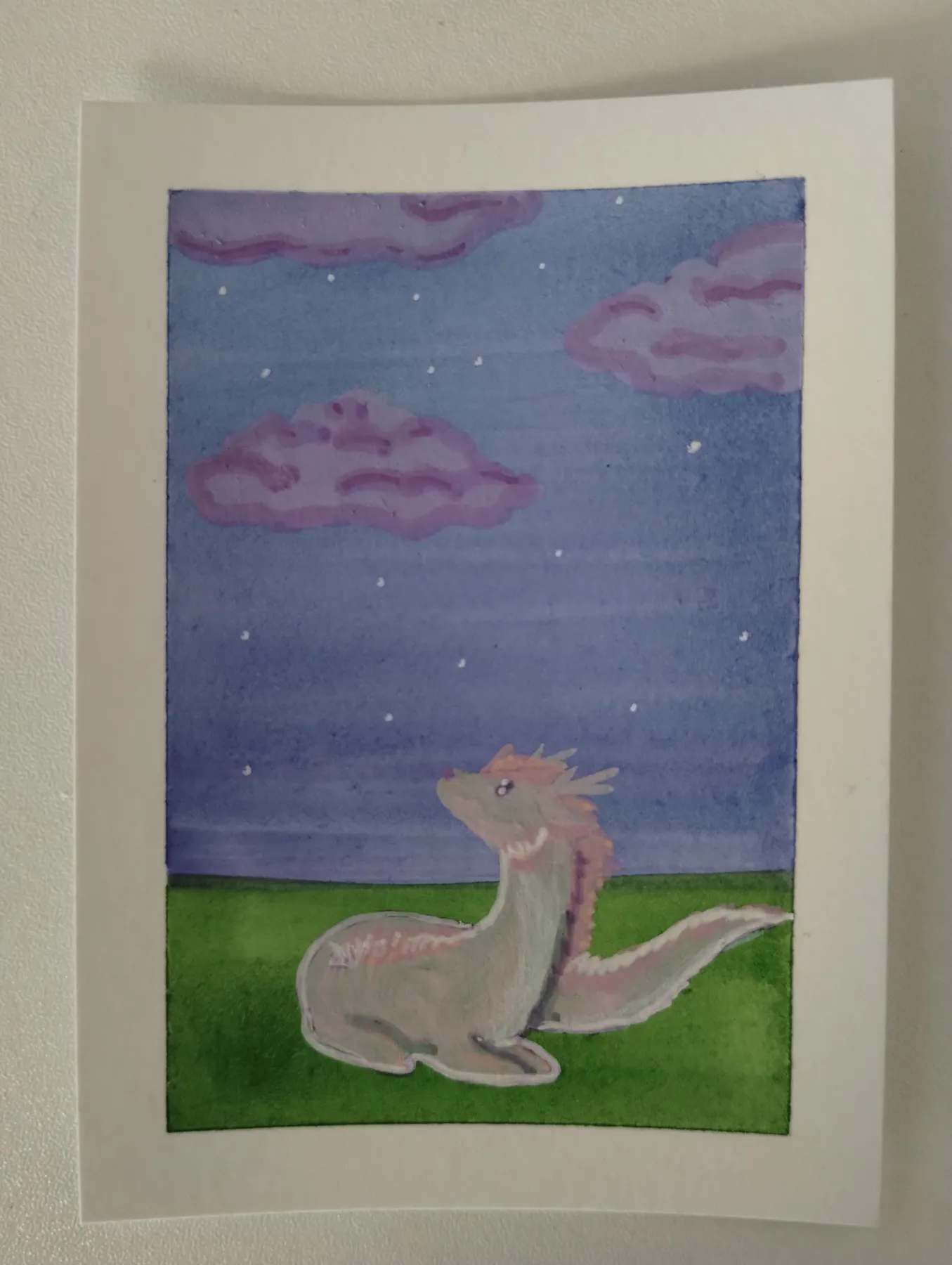 Dawn Sky aceo art card