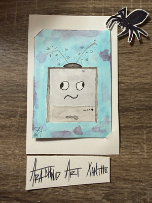 MINDLESS | COPIC markers & inks aceo art card thumbnail 2