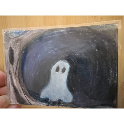 Little Spook aceo art card thumbnail 2