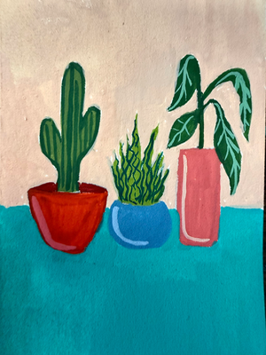 Plant Parent aceo art card thumbnail 1