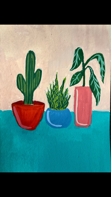 Plant Parent aceo art card thumbnail 2