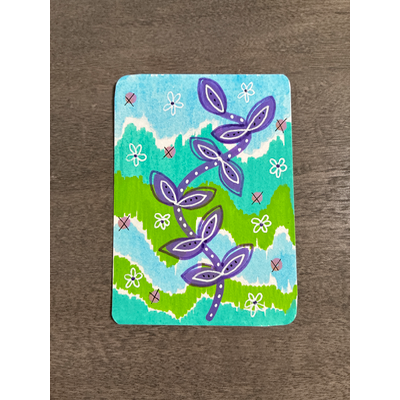 Colorful Fun aceo art card thumbnail 1