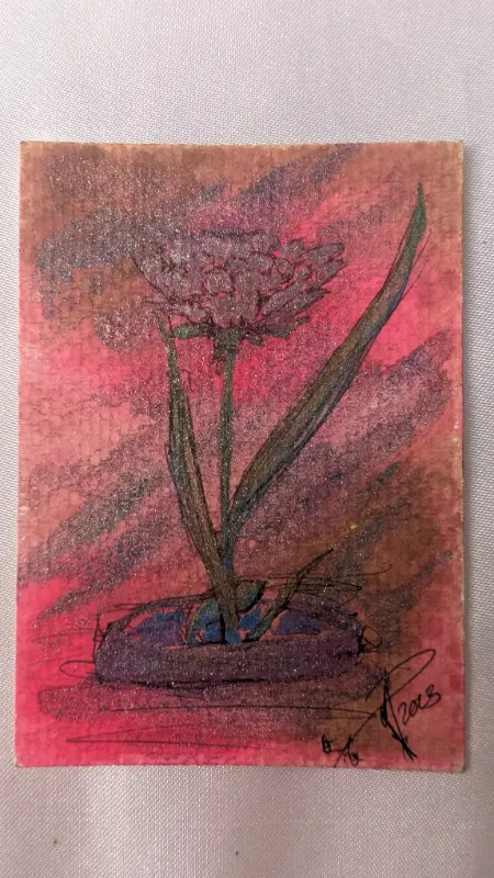 A Carnation for You aceo art card