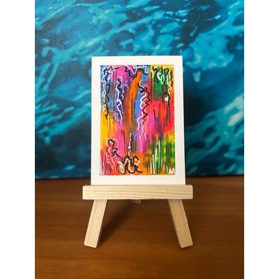 Vibrant Forest aceo art card thumbnail 1