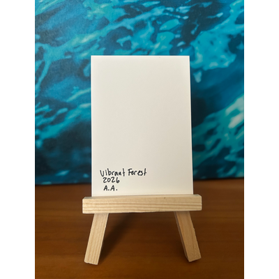 Vibrant Forest aceo art card thumbnail 2