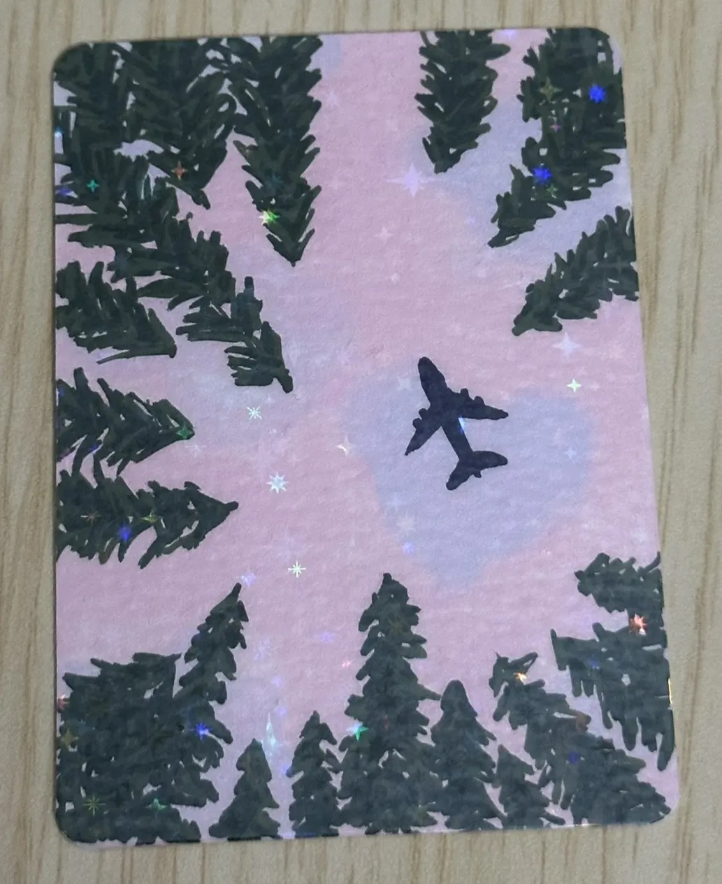 Pine-ing for a Vacation aceo art card