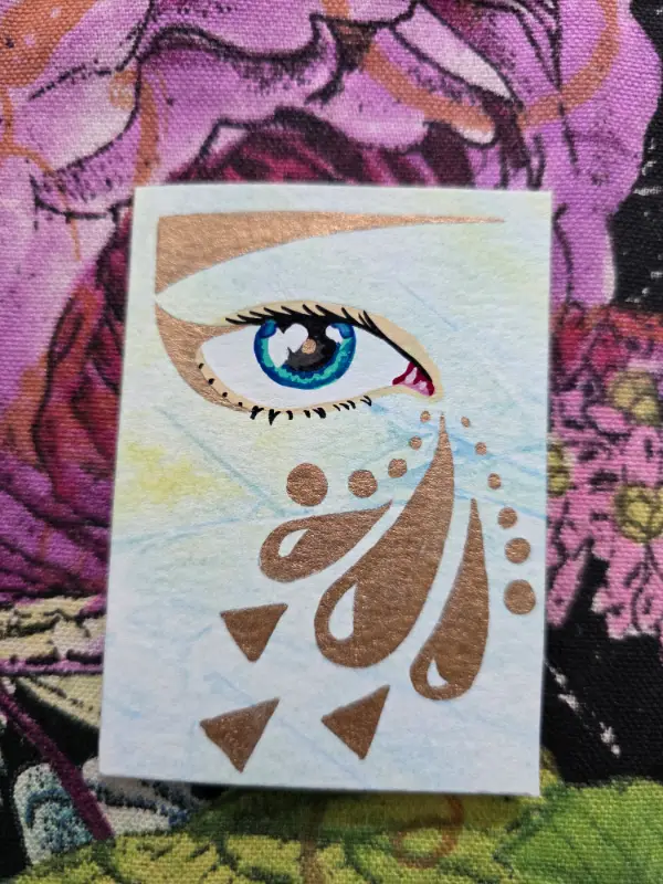 Tears in Gold #3 aceo art card