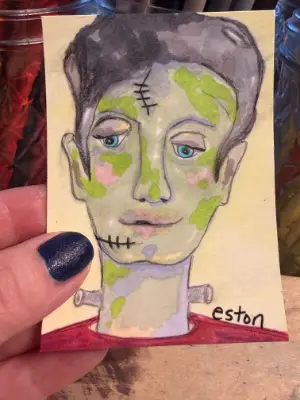 Frankie Boy Jr. aceo art card thumbnail 2