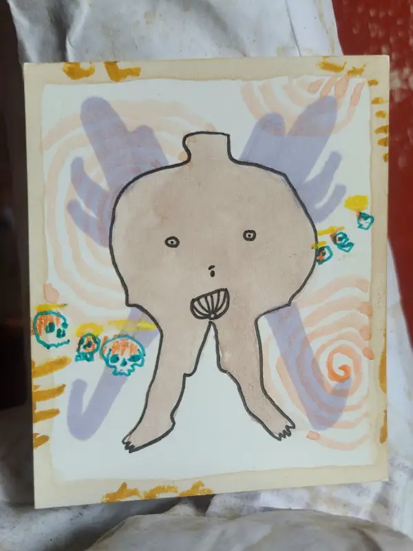 3/4: POTS aceo art card