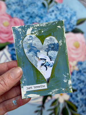 Just Breathe aceo art card thumbnail 2