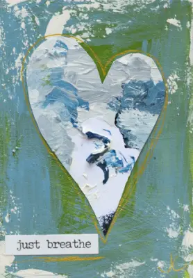 Just Breathe aceo art card thumbnail 1