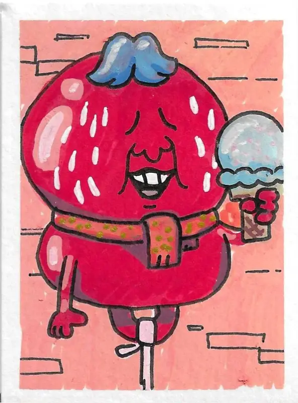Mr.Fugu aceo art card