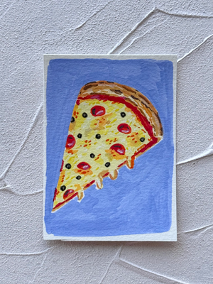 Pizza slice aceo art card thumbnail 1