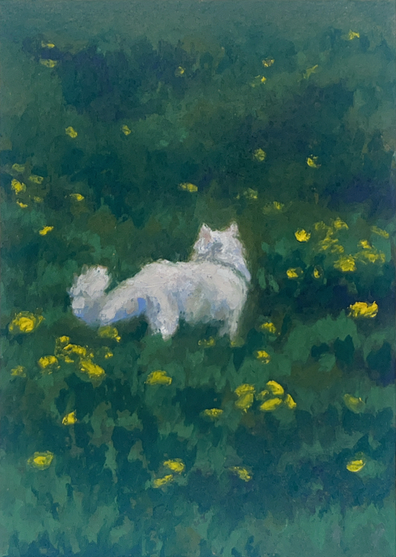 Lil’ Guy In The Field aceo art card