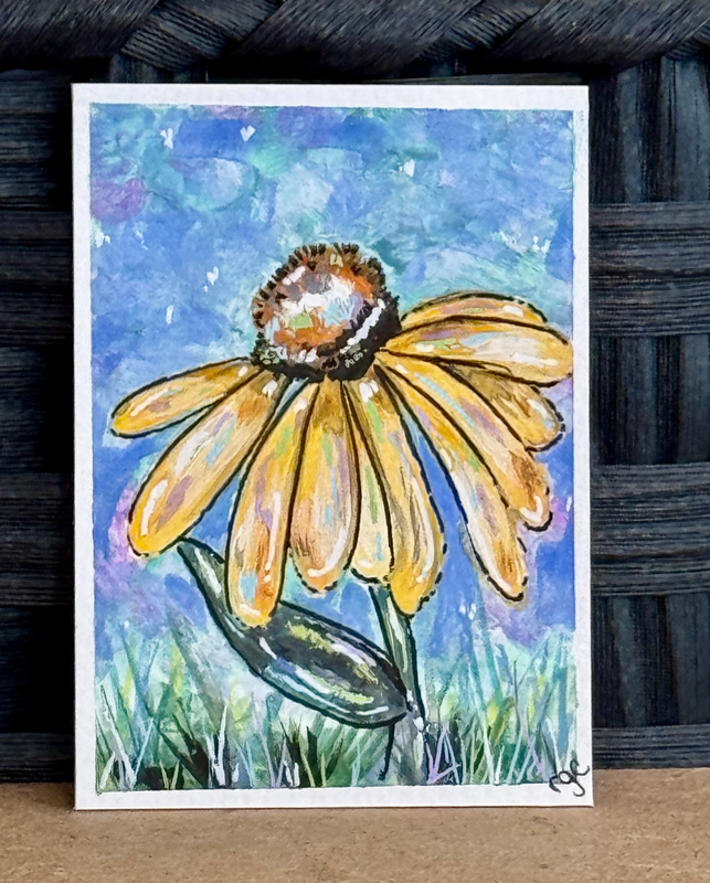 Dreamy Petals aceo art card