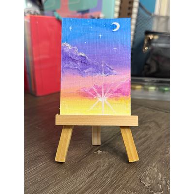 Dreamy Sunset 5 by IzzieQ aceo art card thumbnail 2