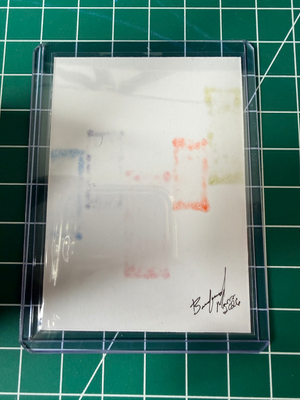 Echoes Beneath- Original ACEO Mixed Media Portrait aceo art card thumbnail 2