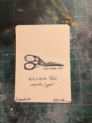 Atlas Moth aceo art card thumbnail 2