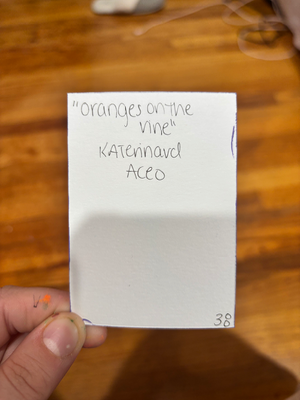 Oranges on the Vine aceo art card thumbnail 2