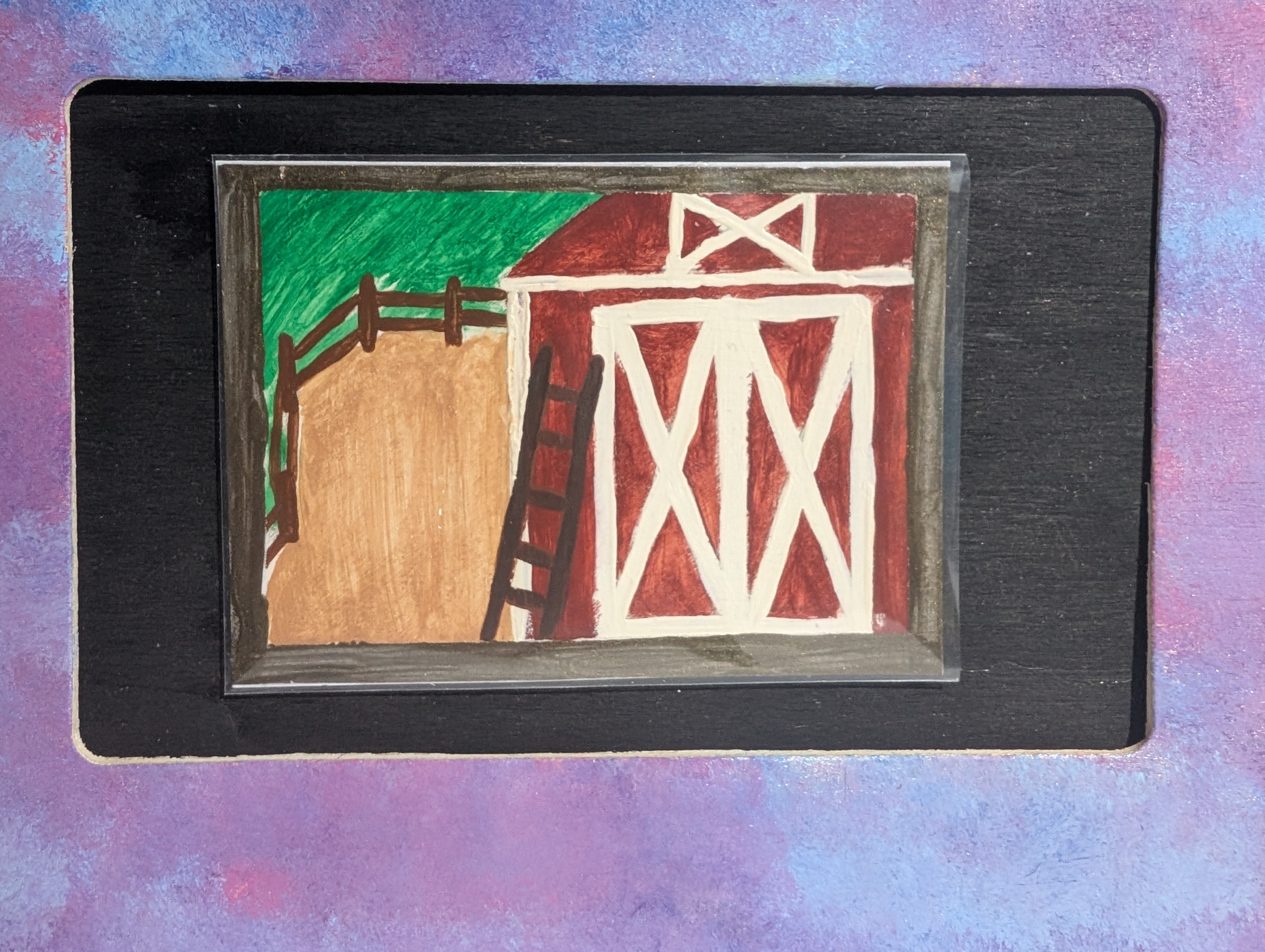 Ladder aceo art card