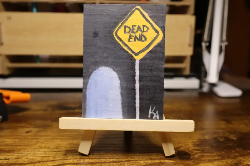 Dead End aceo art card