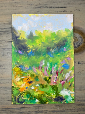 Hidden Garden aceo art card thumbnail 2
