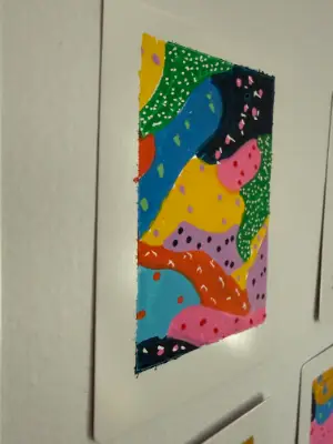 Confetti No. 2/6 - Original ACEO Abstract aceo art card thumbnail 2