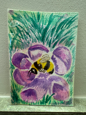 Bumble Bro 1/2 aceo art card thumbnail 2