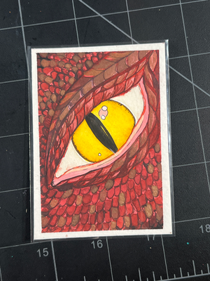 Eye of the Dragon aceo art card thumbnail 1