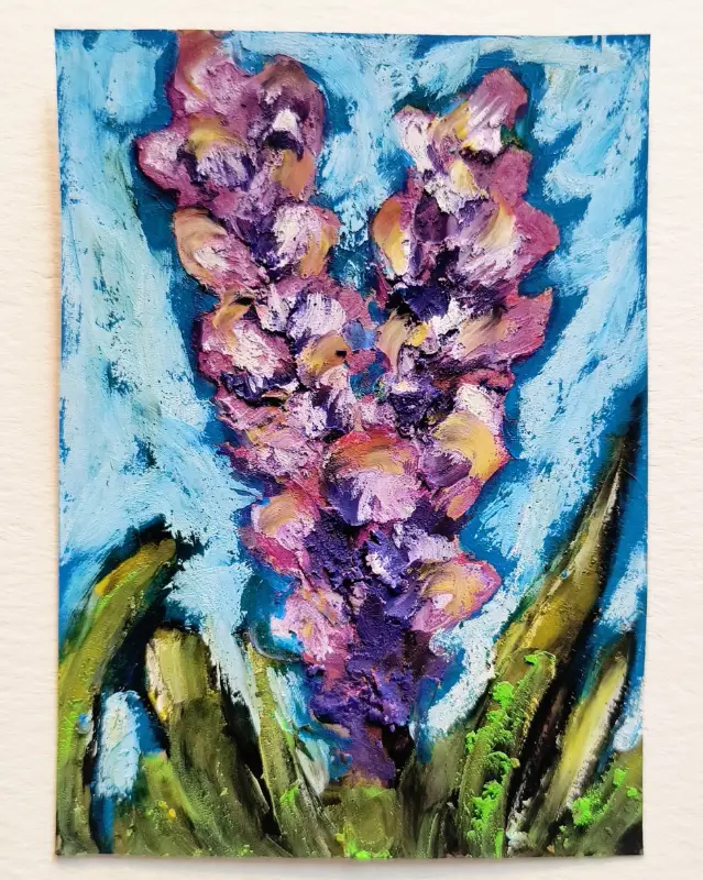 Lavender aceo art card
