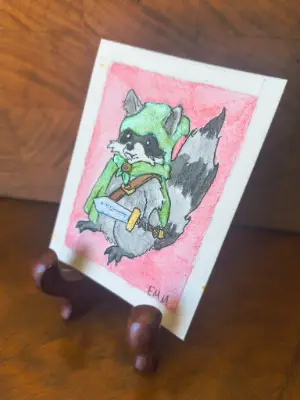 Lil Thief aceo art card thumbnail 2