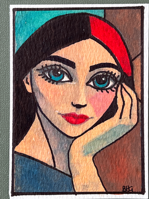 The Muse aceo art card