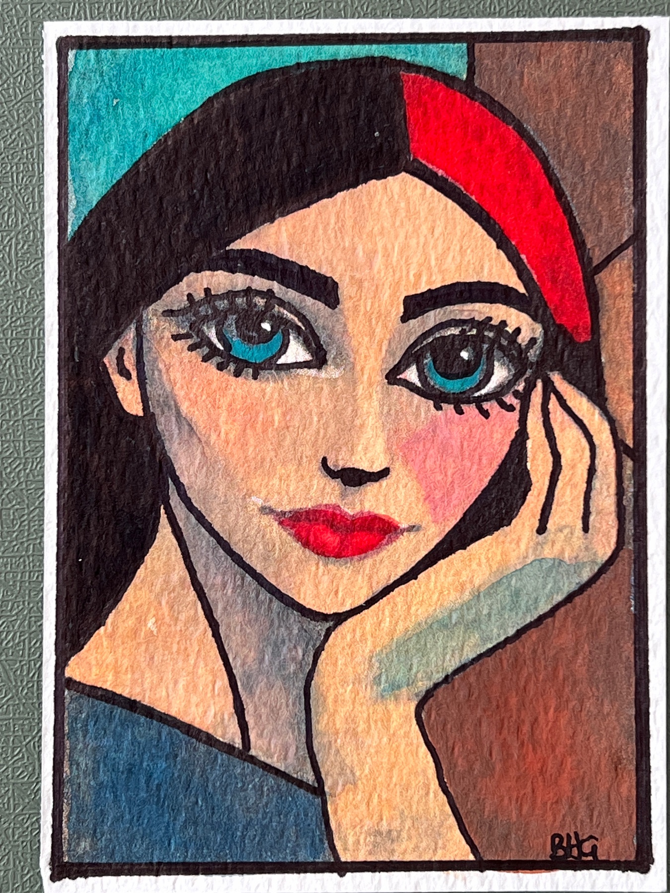 The Muse aceo art card