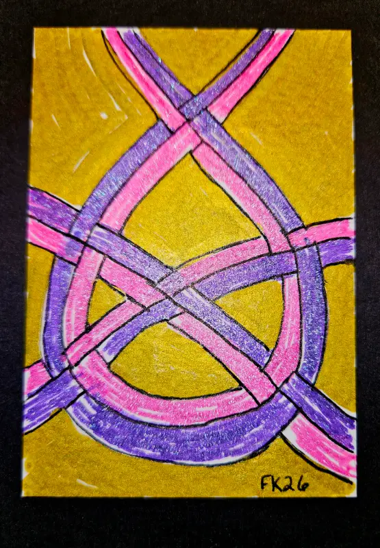 Teardrop 1 aceo art card