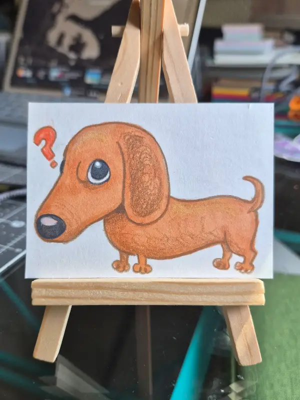 HelloWeenie? aceo art card