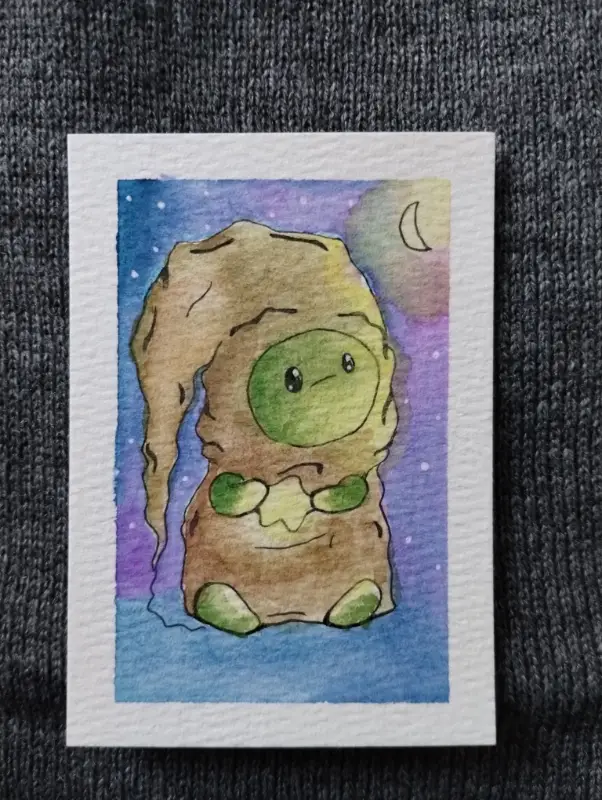 Moonbow aceo art card