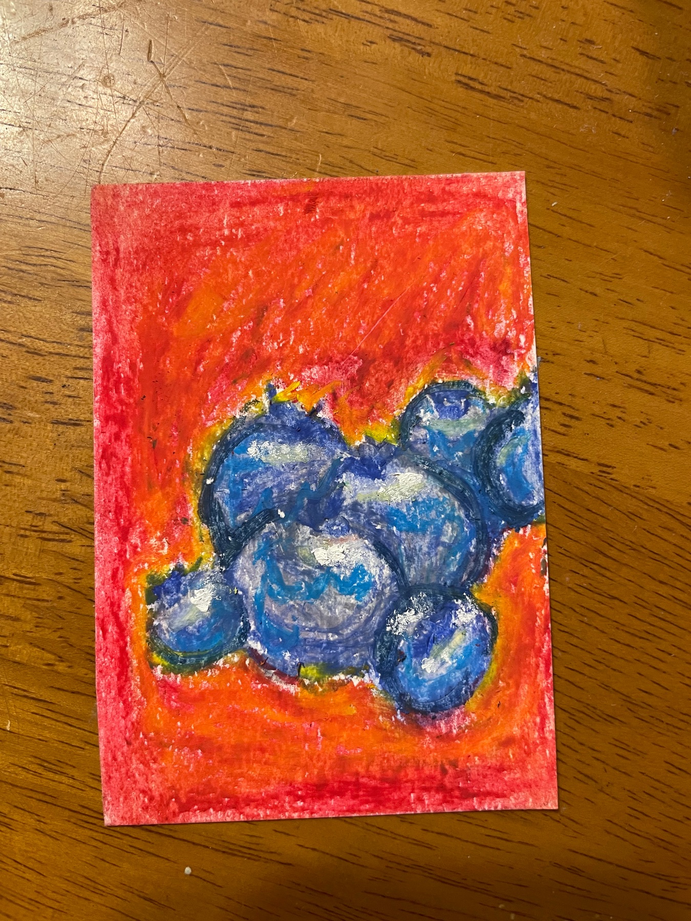 Bluest Berries aceo art card