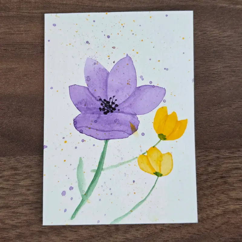 Cut Flowers aceo art card