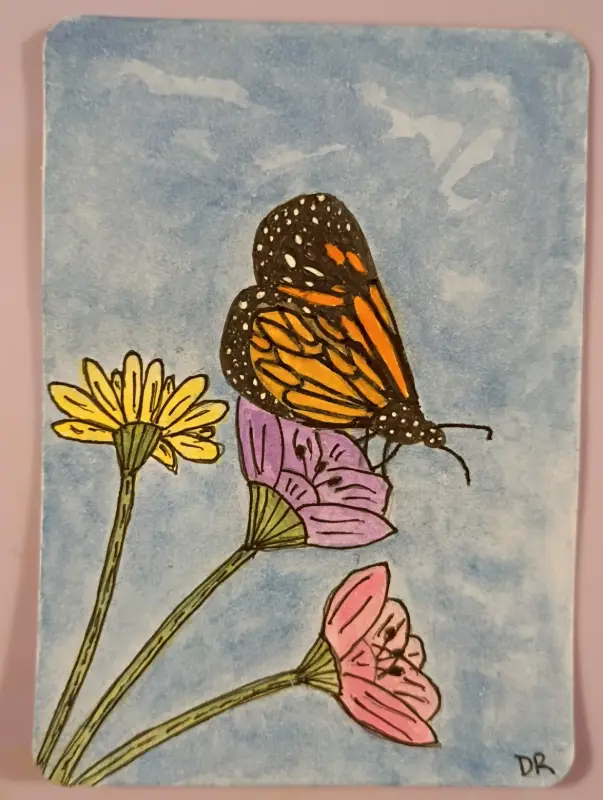 Metamorphosis aceo art card
